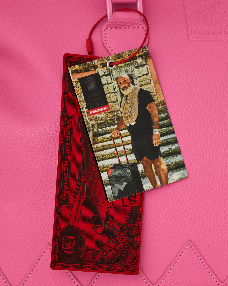 SPRAYGROUND® HANDBAG JAMES GLOBAL PINK SPIRKIN HANDBAG