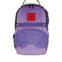 SPRAYGROUND® BACKPACK NOOO WAY!!! A REVERSIBLE BACKPACK - PURPLE VELOUR TO OG SHARKS IN PARIS BACKPACK