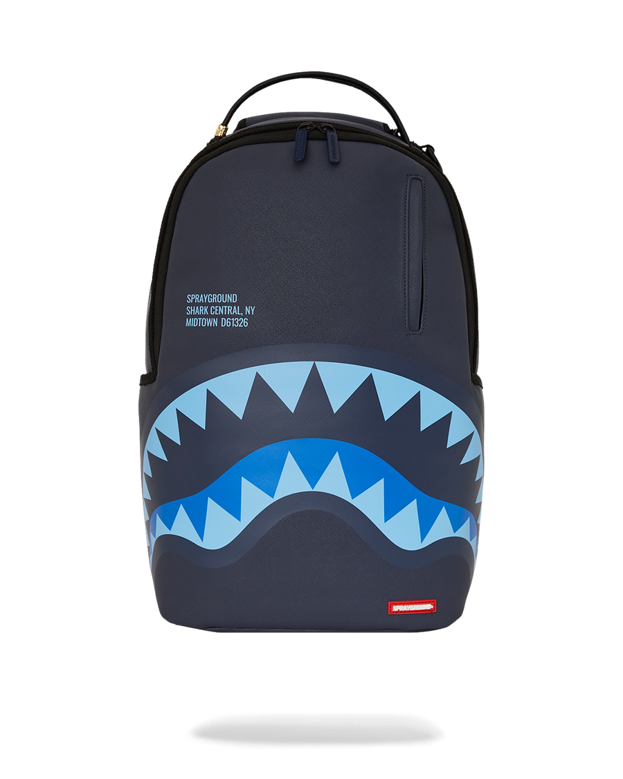 SPRAYGROUND® BACKPACK SHARK CENTRAL MIDNIGHT BLUE DLXSV BACKPACK