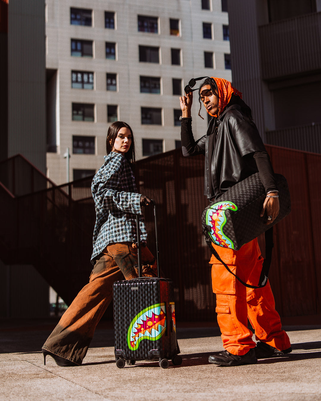 SPRAYGROUND® LUGGAGE SLIME TAKEOVER HARD SHELL CARRY-ON LUGGAGE