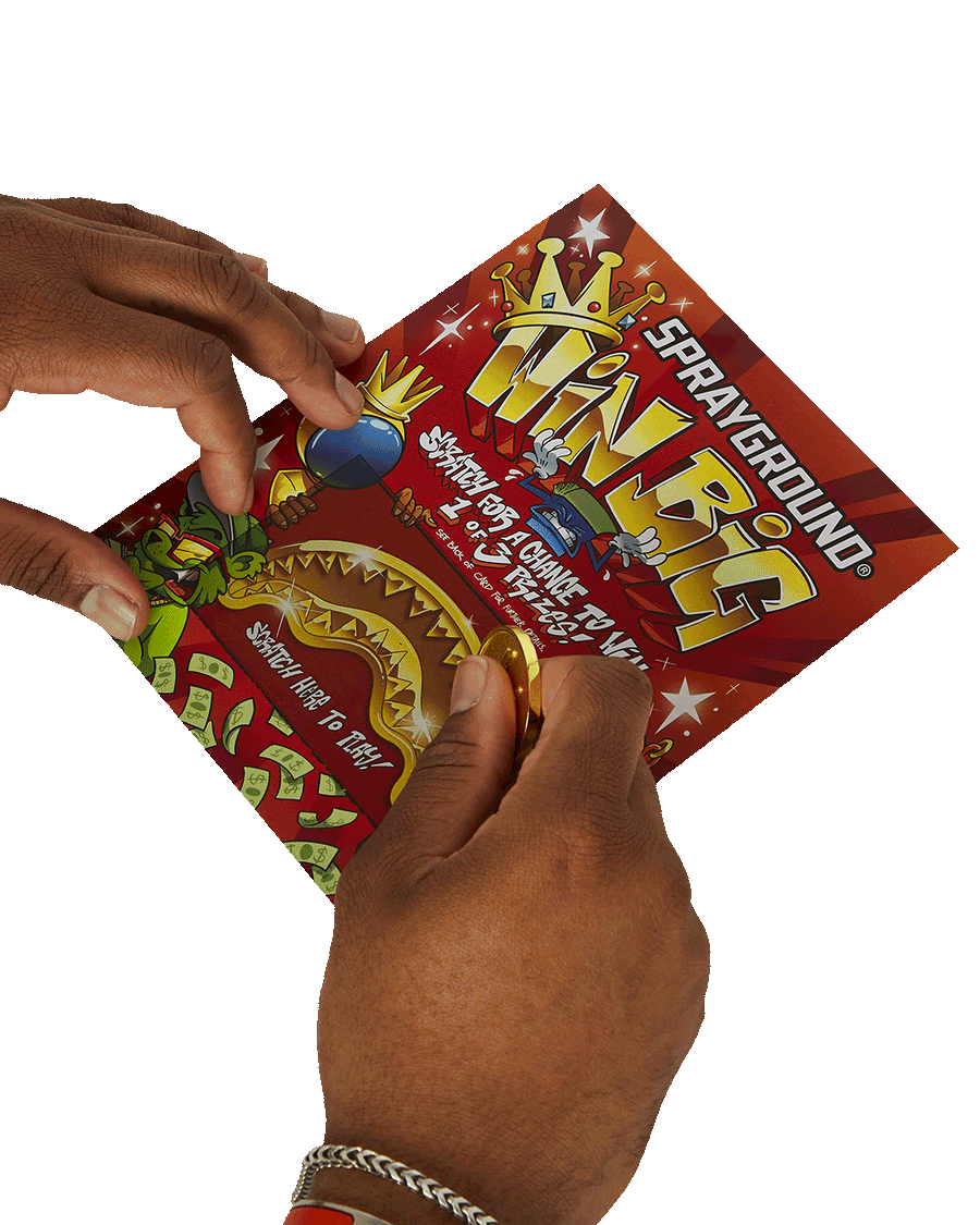 SPRAYGROUND® BACKPACK BIG MONEY BIG MONEY (WITH SCRATCH OFF PLAYING CARD) BACKPACK