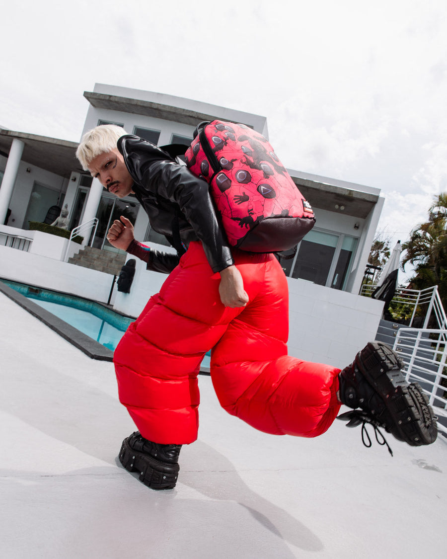 SPRAYGROUND® BACKPACK SQUID GAME FRONT MAN AND WORKERS CRAMMED BACKPACK
