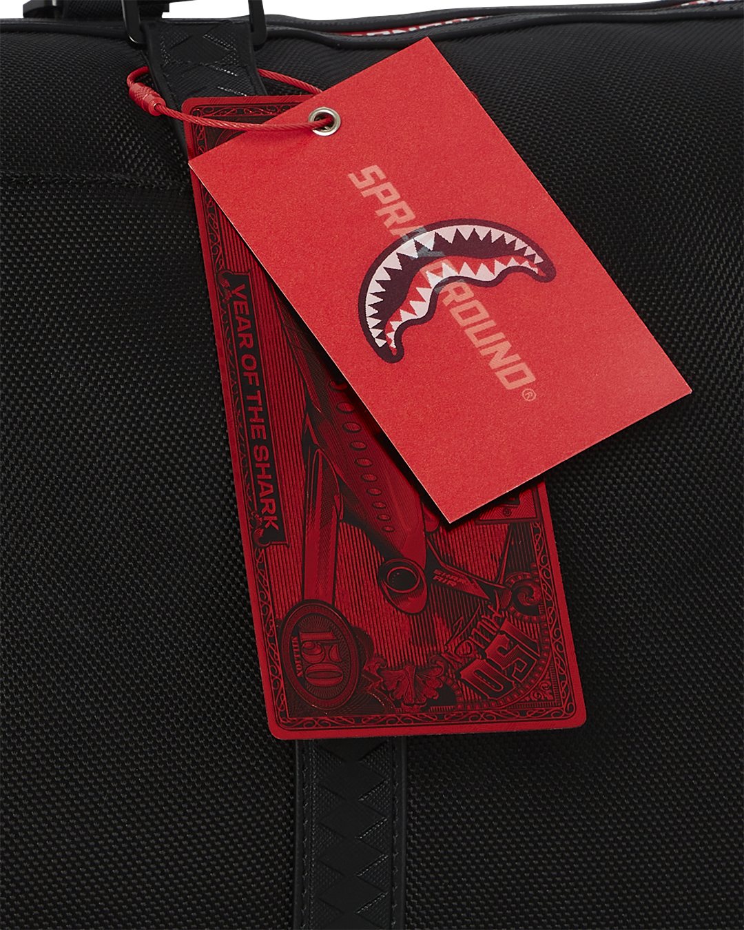 SPRAYGROUND® DUFFLE PRINTED ZIPPER SHARK DUFFLE