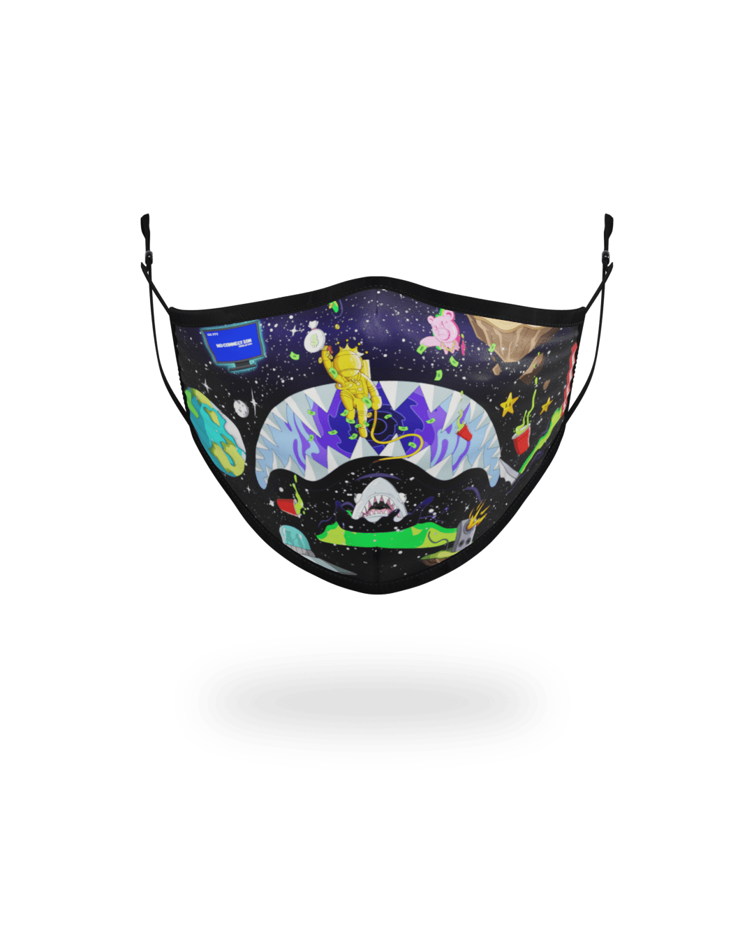 SPRAYGROUND® FASHION MASK ADULT ASTRO PARTY FORM-FITTING FACE MASK