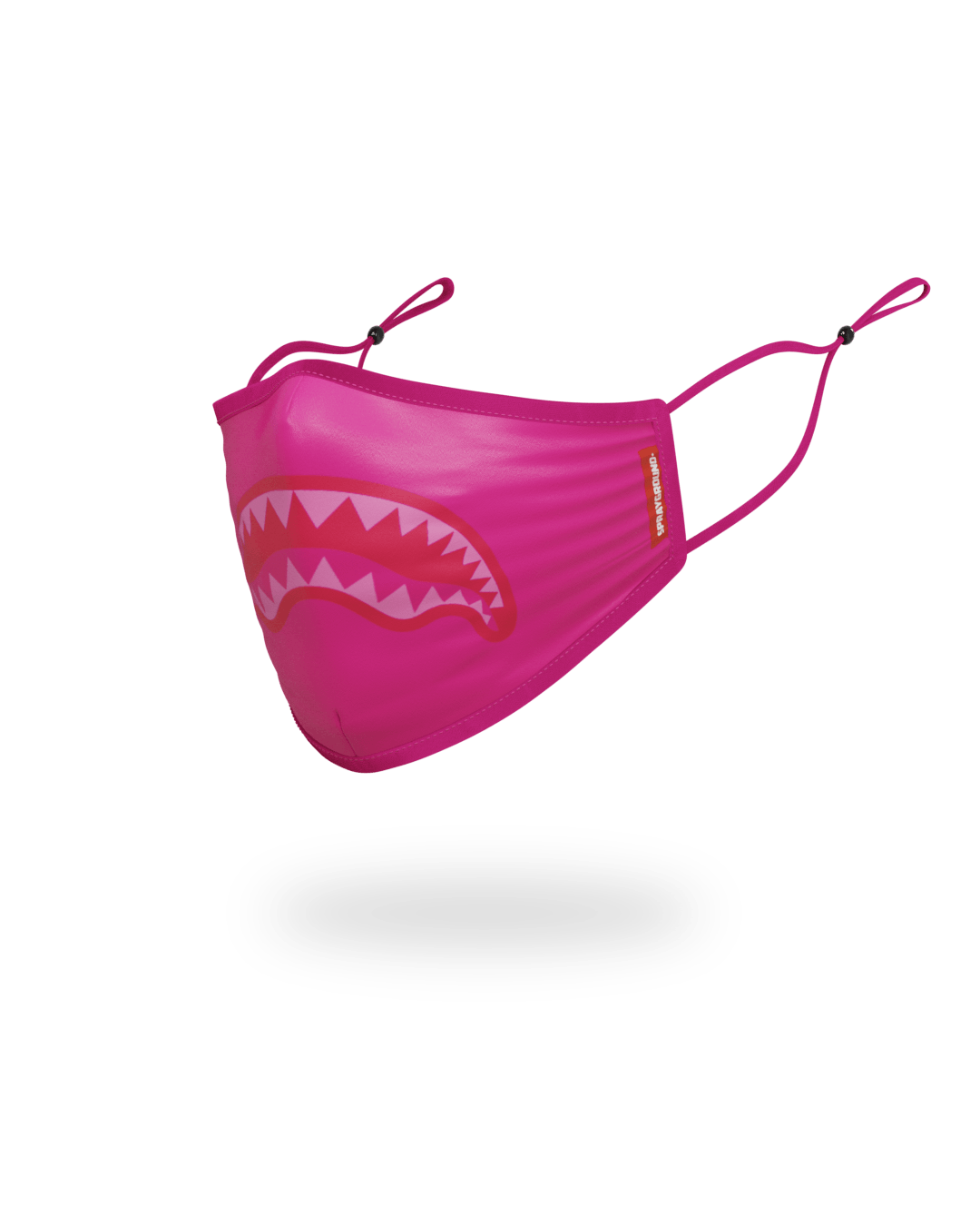 SPRAYGROUND® FASHION MASK ADULT PINK SHARK FORM-FITTING FACE MASK