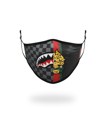 SPRAYGROUND® FASHION MASK ADULT SPUCCI SPLIT FORM-FITTING FACE MASK