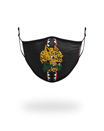 SPRAYGROUND® FASHION MASK KIDS FORM FITTING MASK: SPUCCI LEOPARD