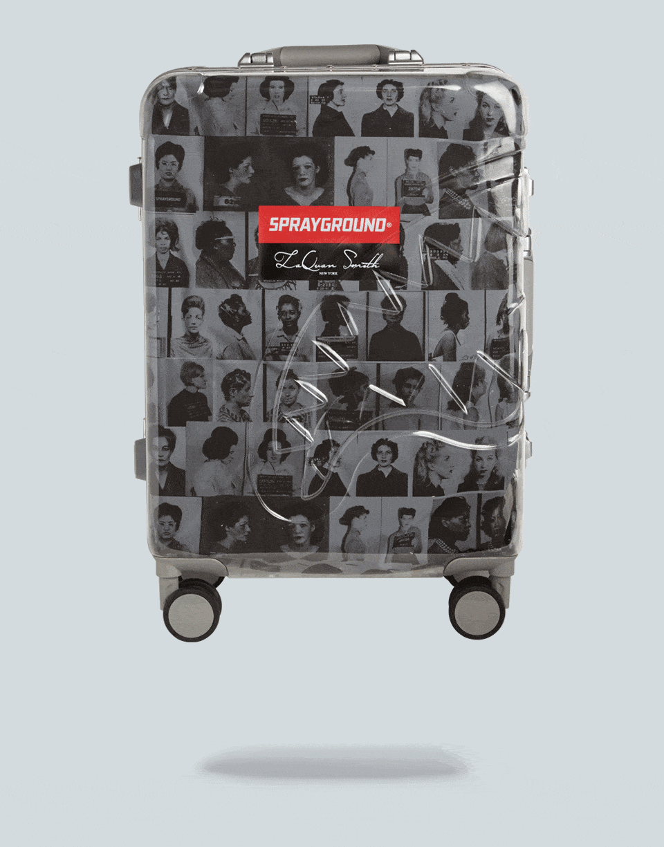LAQUAN SMITH EMBOSSED CLEAR 3M CARRY-ON