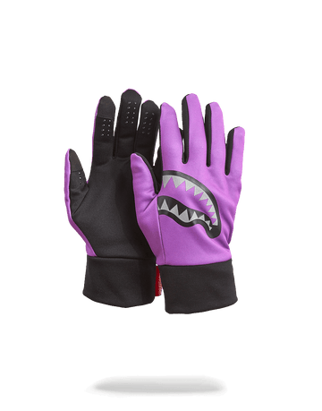 SPRAYGROUND® GLOVES PURPLE 3M SHARK MOUTH GLOVES