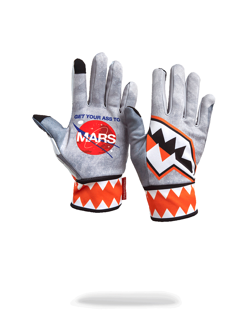 SPRAYGROUND® GLOVES MISSION TO MARS: MARS SHARK (BUZZ ALDRIN COLLAB) GLOVES