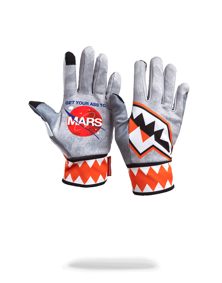 SPRAYGROUND® GLOVES MISSION TO MARS: MARS SHARK (BUZZ ALDRIN COLLAB) GLOVES