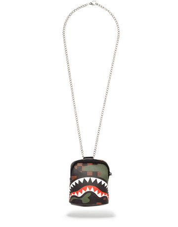 SPRAYGROUND® NECKLACE SHARKS IN PARIS (CAMO EDITION) BACKPACK CHAIN