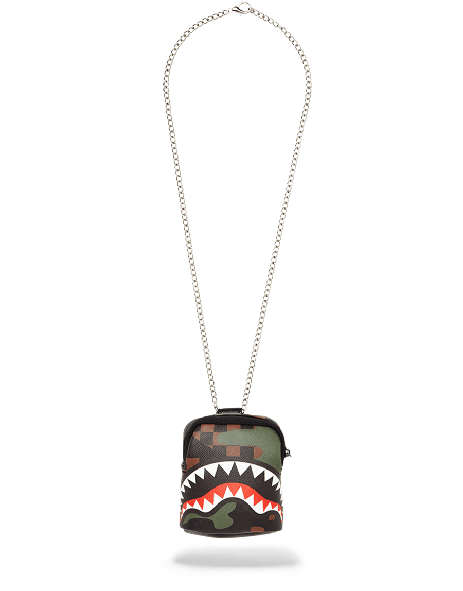 SPRAYGROUND® NECKLACE SHARKS IN PARIS (CAMO EDITION) BACKPACK CHAIN