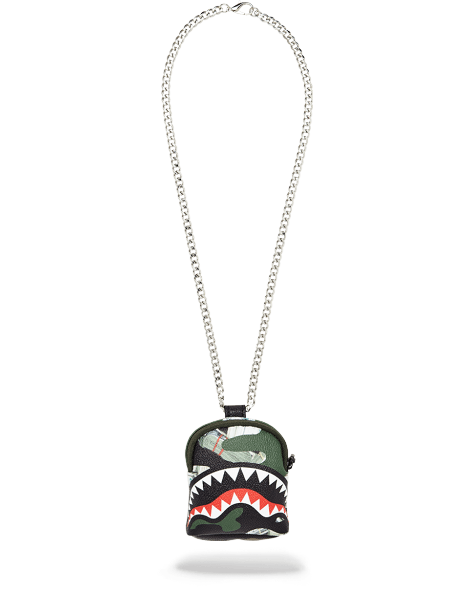 SPRAYGROUND® NECKLACE CAMO MONEY SHARK BACKPACK CHAIN