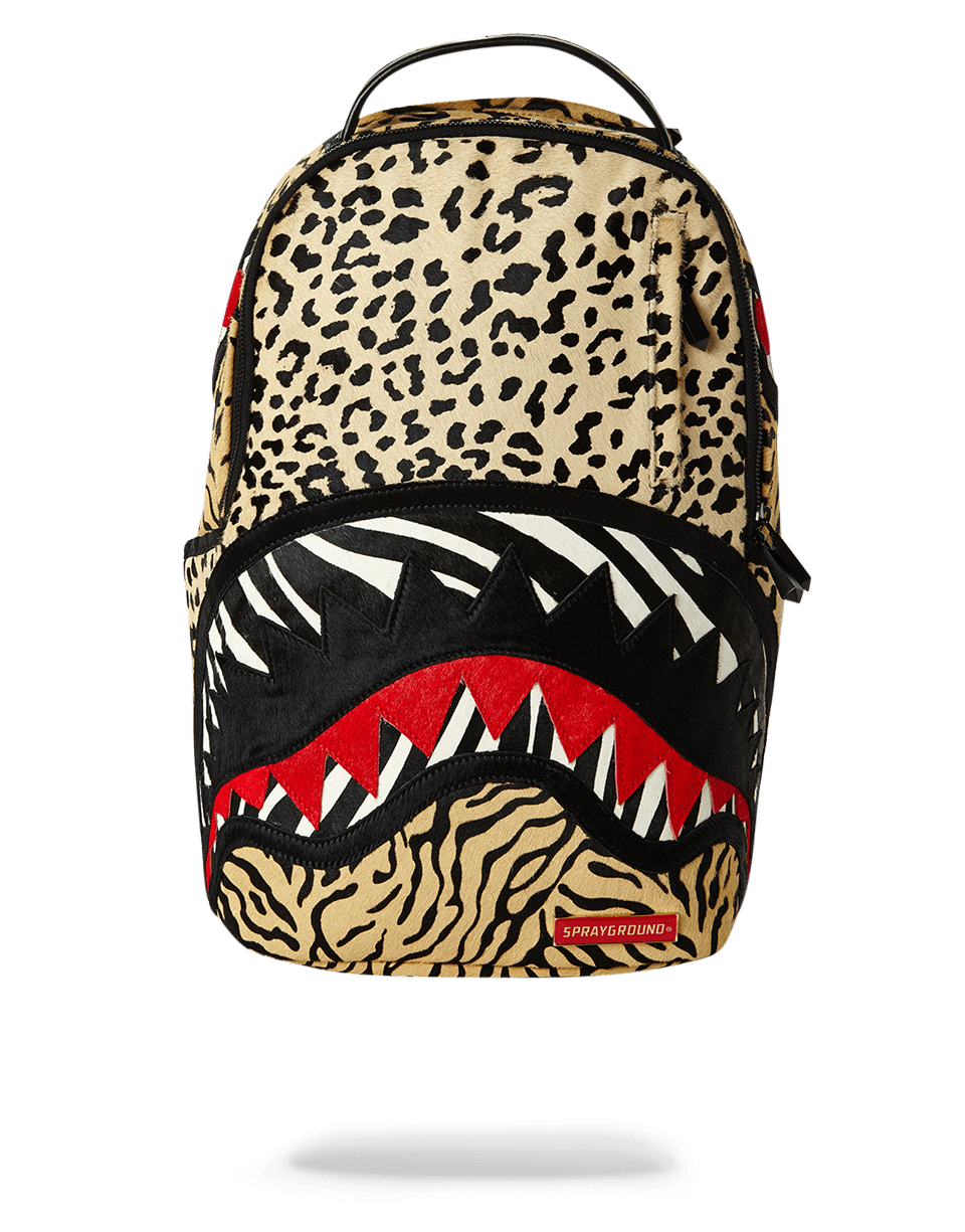 SPRAYGROUND® BACKPACK SAFARI SHARK (PONY HAIR/LEATHER) LIMITED TO 50 PCS