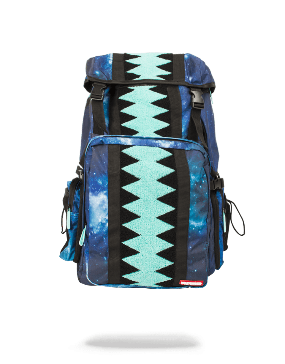 SPRAYGROUND® BACKPACK TIFF GALAXY VERTICAL SHARKMOUTH TOP GEAR