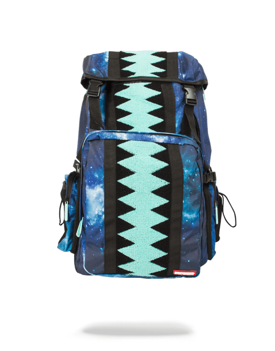 SPRAYGROUND® BACKPACK TIFF GALAXY VERTICAL SHARKMOUTH TOP GEAR