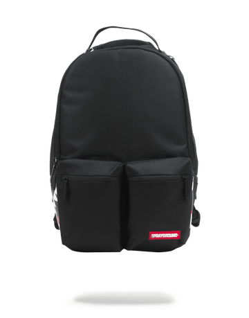 SPRAYGROUND® BACKPACK DOUBLE CARGO SIDE SHARK (BLACK)