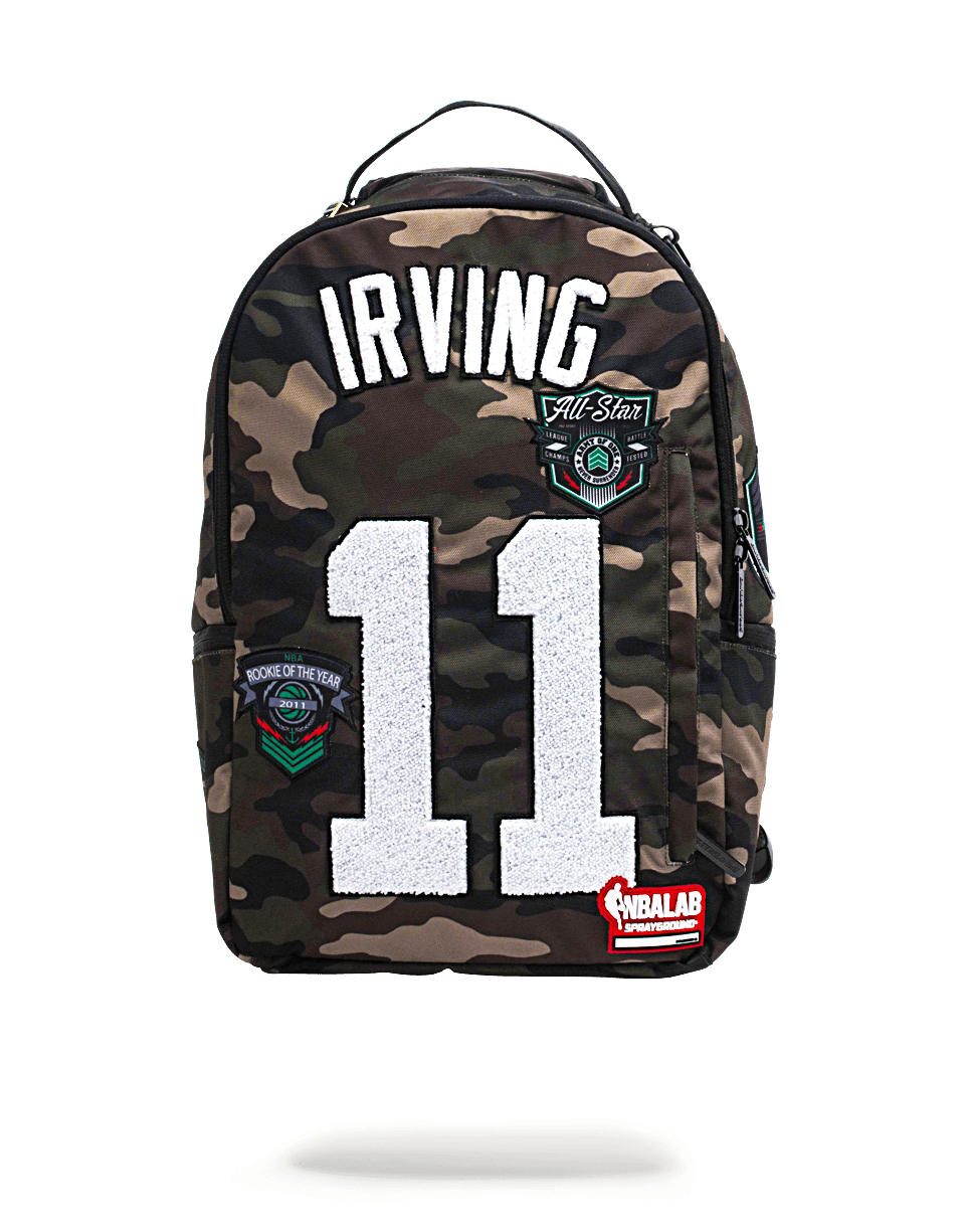 SPRAYGROUND® BACKPACK NBALAB KYRIE IRVING CAMO PATCHES