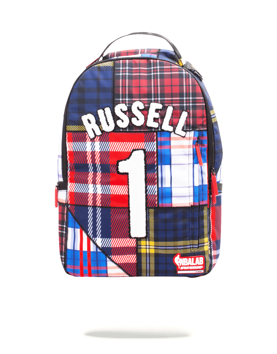 SPRAYGROUND® BACKPACK NBALAB D'ANGELO RUSSELL: PLAID JERSEY