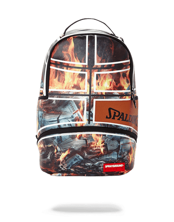 SPRAYGROUND® BACKPACK SPALDING X SPRAYGROUND FIRE MONEY BACKPACK