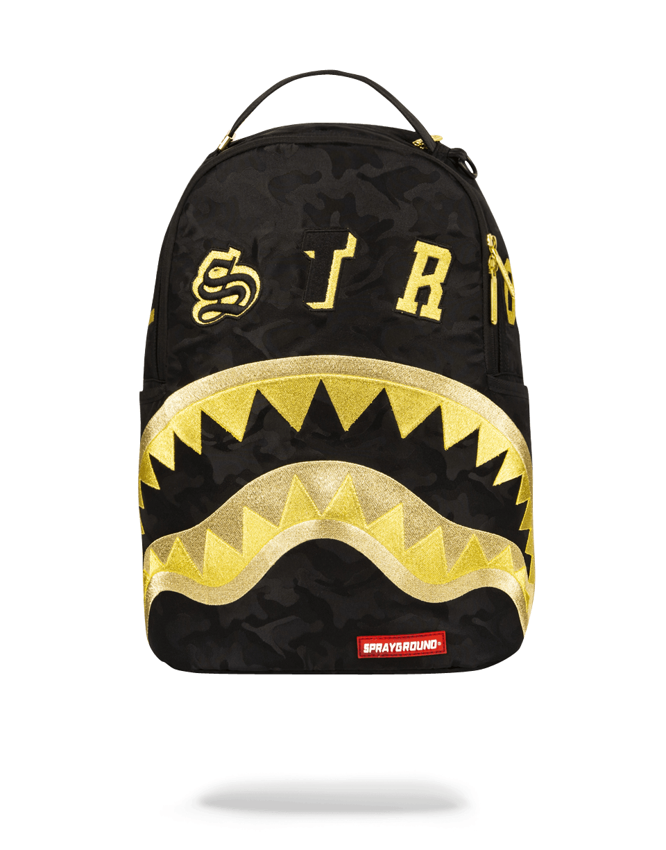 SPRAYGROUND® BACKPACK DESTROY SHARK (GOLD CAMO)