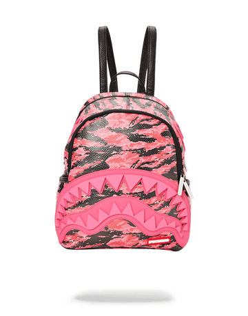 SPRAYGROUND® WOMENS BACKPACK PINK TIGER CAMO SHARKMOUTH SAVAGE BACKPACK
