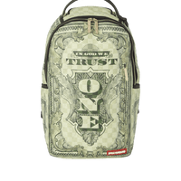 SPRAYGROUND® BACKPACK IN GOD WE TRUST GREEN BACKPACK (ONE OF ONE)