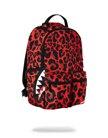 SPRAYGROUND® BACKPACK RED LEOPARD DOUBLE CARGO