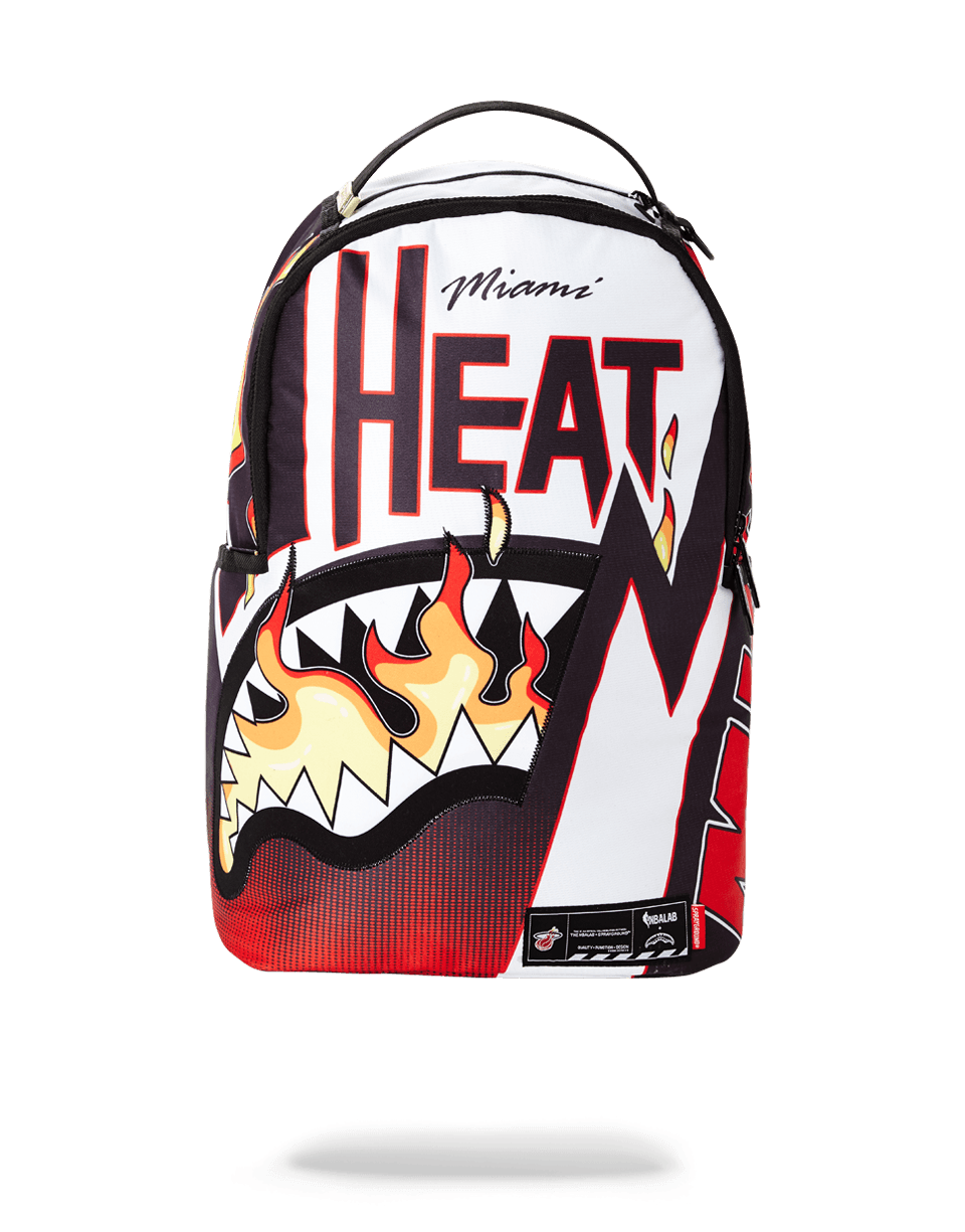 SPRAYGROUND® BACKPACK NBA LAB MIAMI HEAT FLAME SHARK
