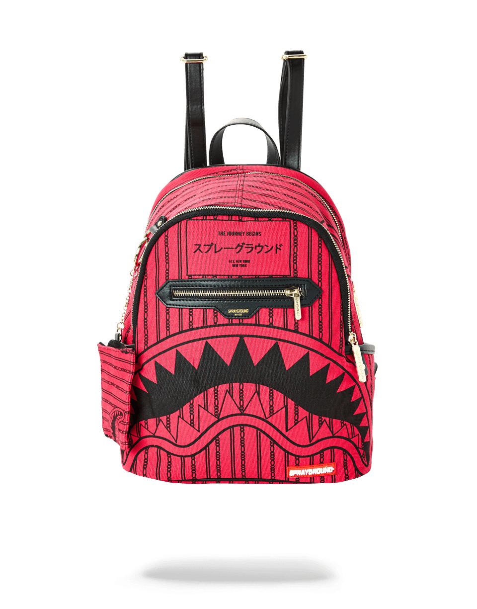 SPRAYGROUND® WOMENS BACKPACK PINK REVERSE SHARKS IN PARIS SAVAGE