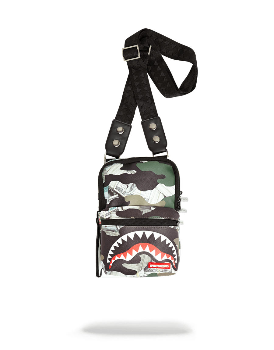 Shop Sprayground Camo Money Shark Backpack 910B2202NSZ camo