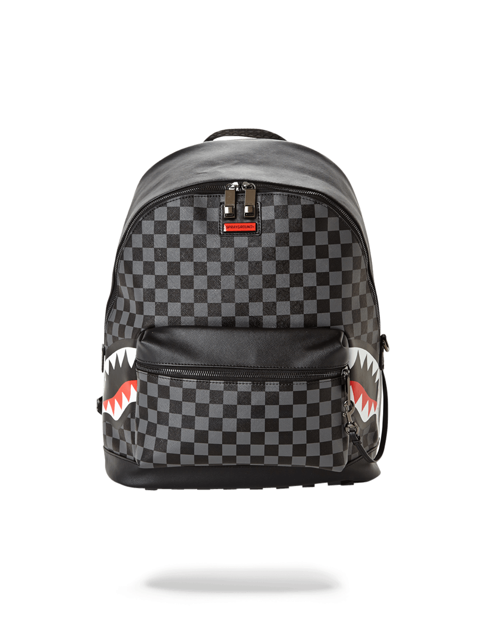 SPRAYGROUND® BACKPACK SHARKS IN PARIS (BLACK CHECKERED EDITION)