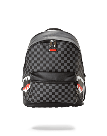 SPRAYGROUND® BACKPACK SHARKS IN PARIS (BLACK CHECKERED EDITION)