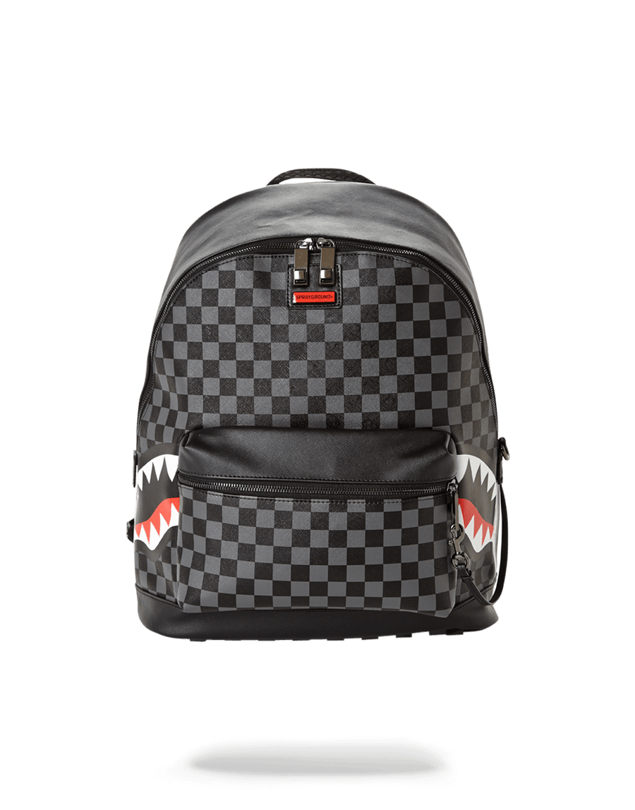 SPRAYGROUND® BACKPACK SHARKS IN PARIS (BLACK CHECKERED EDITION)