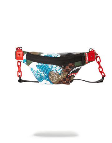 SPRAYGROUND® CROSS BODY CAMOKAWA WAVE SHARK CROSSBODY