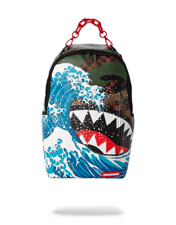 SPRAYGROUND® BACKPACK CAMOKAWA WAVE SHARK