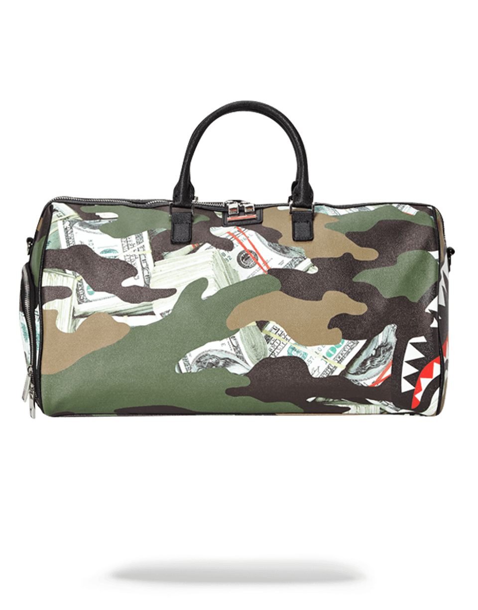 SPRAYGROUND® DUFFLE CAMO MONEY SHARK DUFFLE