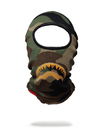 SPRAYGROUND® SKI MASK GOLD KNIT SHARK MOUTH SKI MASK