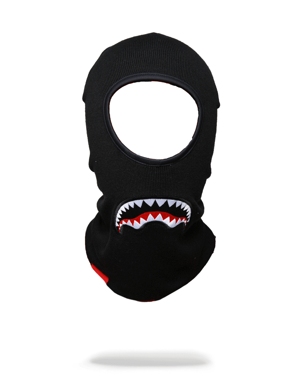 SPRAYGROUND® SKI MASK BLACK SHARKMOUTH SKI MASK