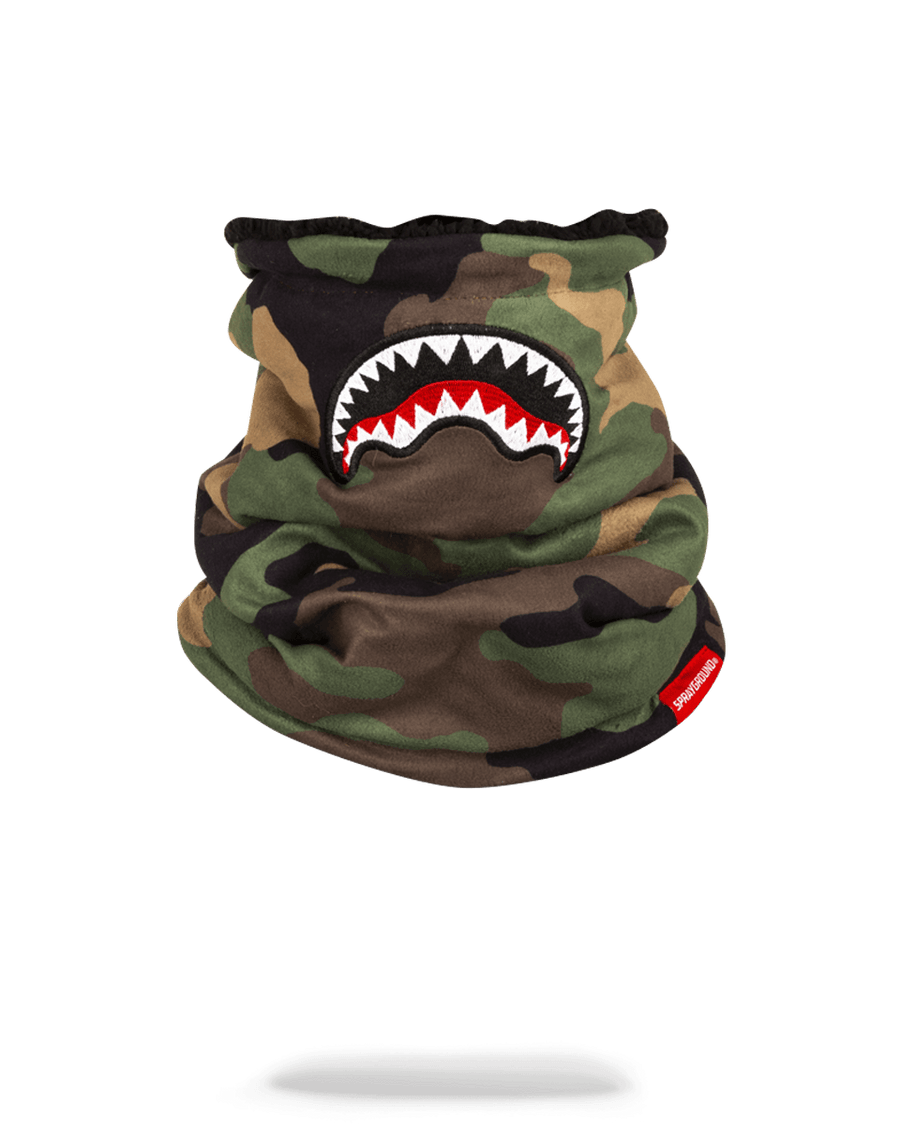 SPRAYGROUND® SKI MASK CAMO SHARK NECK WARMER