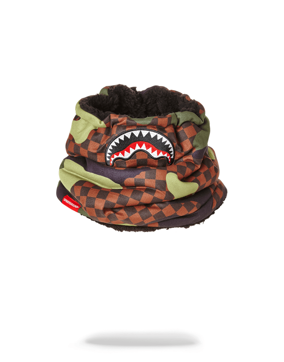 SPRAYGROUND® SKI MASK CHECKER CAMO NECK WARMER