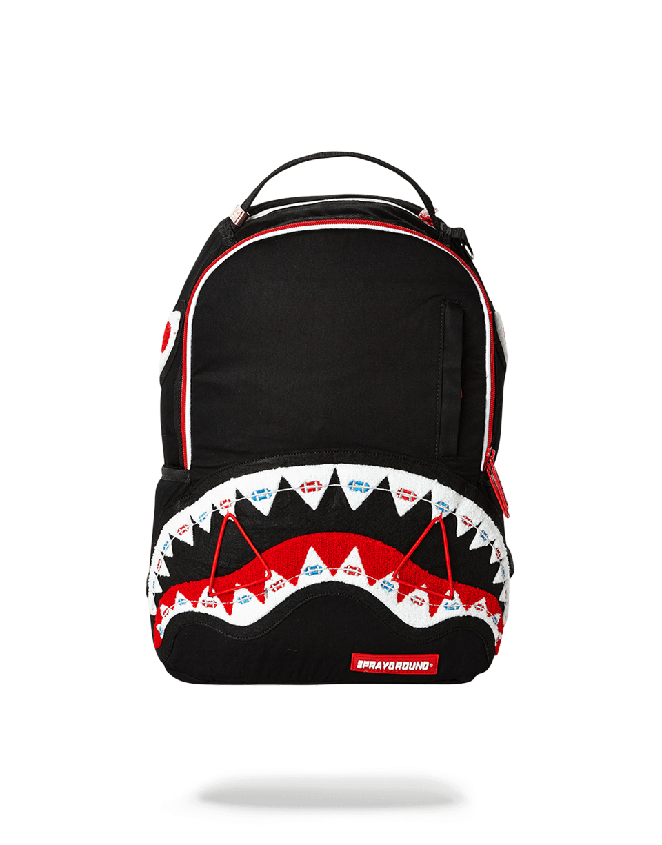 SPRAYGROUND® MINI BRACES SHARK (BLACK)