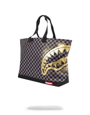 SPRAYGROUND® TOTE SHARKS IN PARIS GOLD STENCIL TOTE