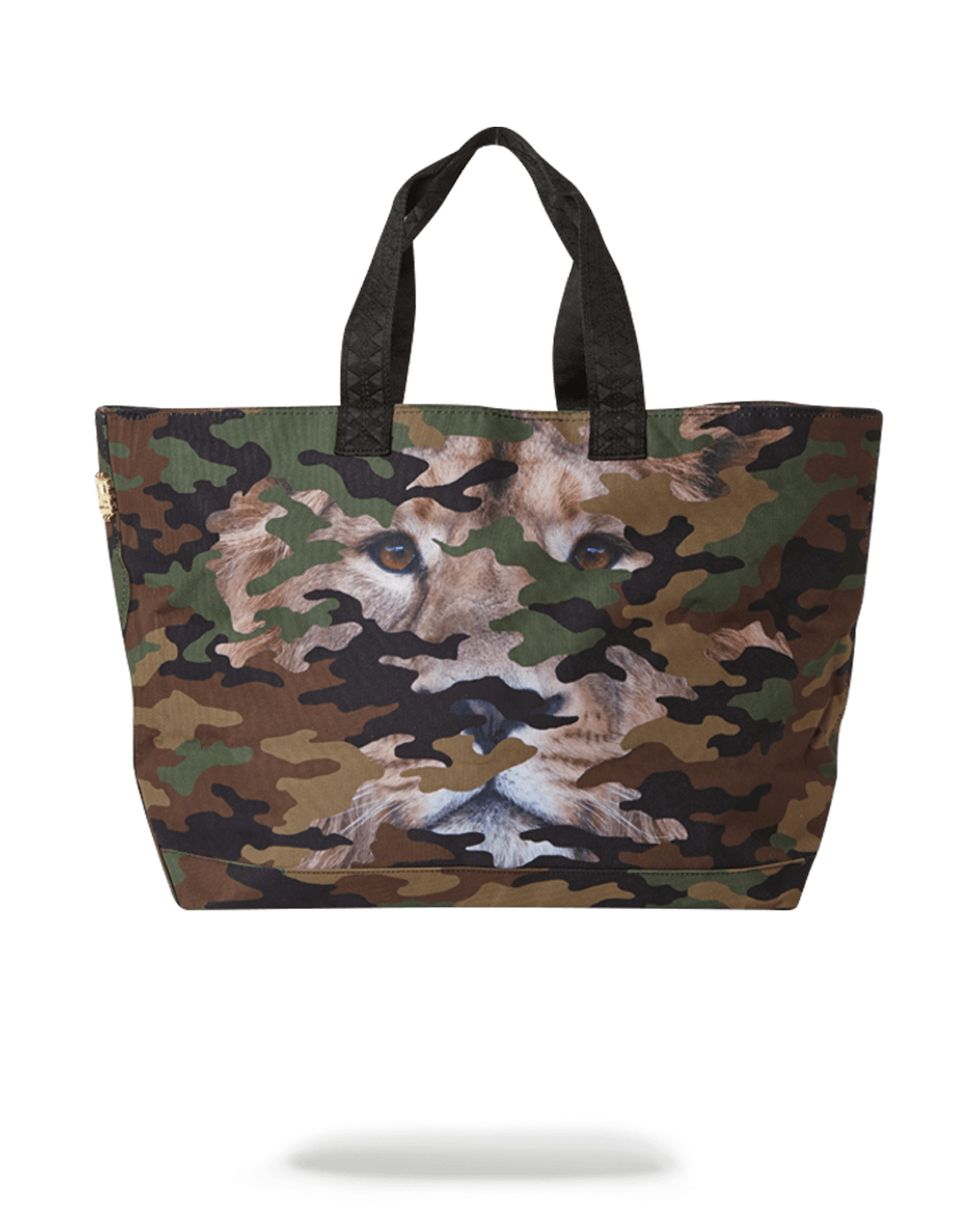 SPRAYGROUND® TOTE LION CAMO TOTE BAG