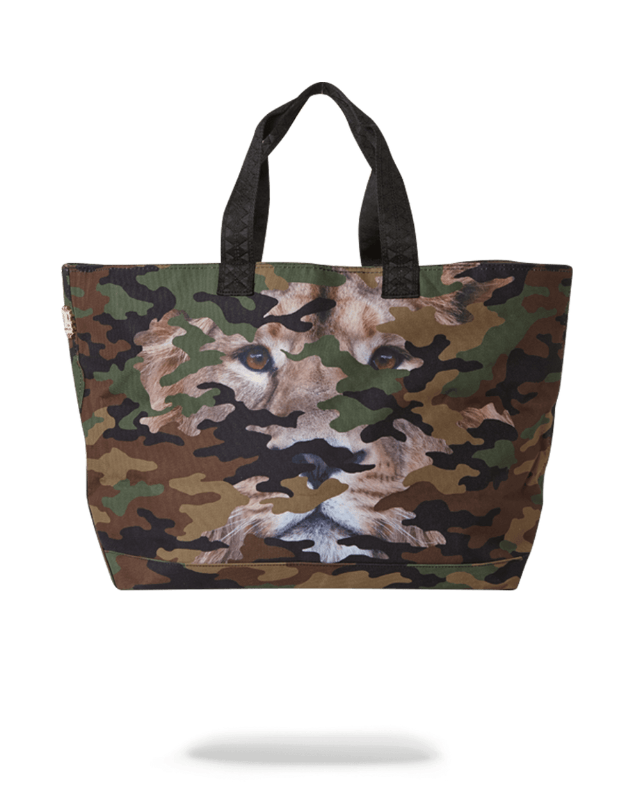 SPRAYGROUND® TOTE LION CAMO TOTE BAG