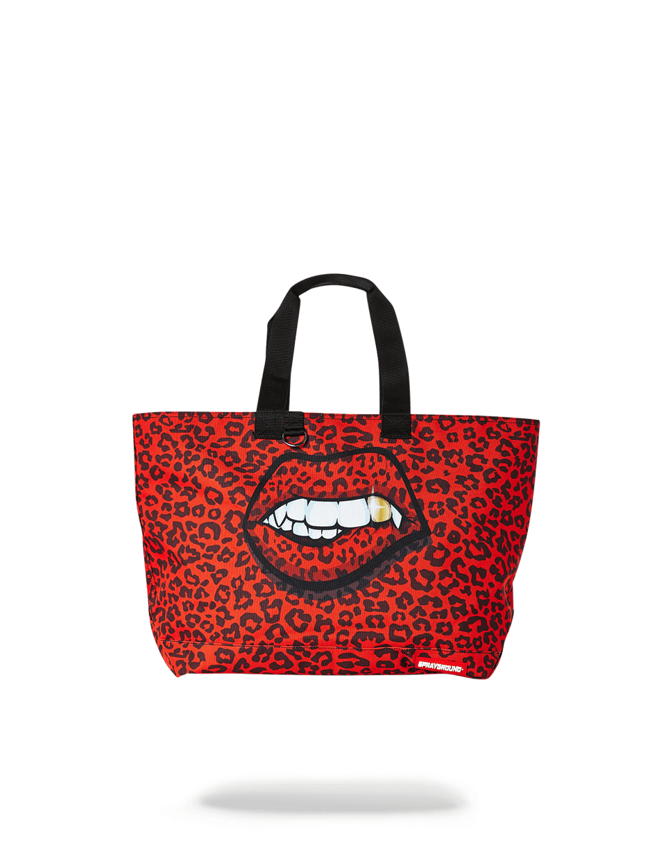 SPRAYGROUND® TOTE RED LEOPARD LIPS TOTE
