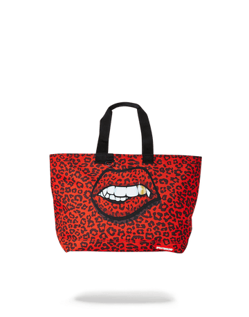 SPRAYGROUND® TOTE RED LEOPARD LIPS TOTE