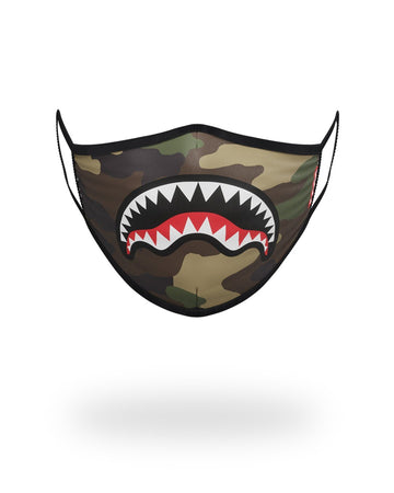 SPRAYGROUND® FASHION MASK CAMO SHARKMOUTH FORM-FITTING MASK