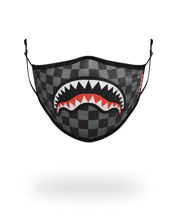 SPRAYGROUND® FASHION MASK ADULT SHARKS IN PARIS (GREY) FORM FITTING FACE MASK